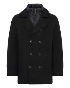 Зимнее пальто IDLuxeno, Black Indicode jeans