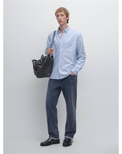 Рубашка Оксфорд классического кроя, Sky Blue Massimo dutti