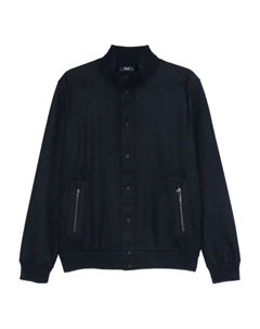 Бомбер на кнопках, синий Herno