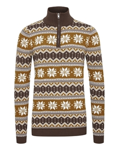 Свитер Winoldo, Brown Solid