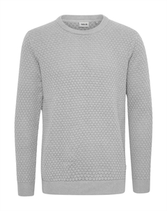Свитер Clive, Light grey Solid
