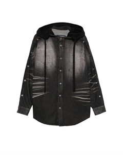 Рубашка Insert Hood Denim Shirt, Black Y / project