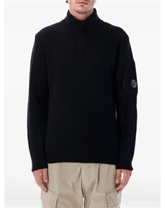 Свитер на молнии у воротника, черный C.p. company