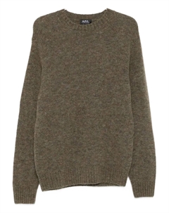 Свитер с круглым вырезом, коричневый A.p.c.