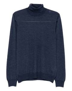Свитер с высоким воротником, синий Barba