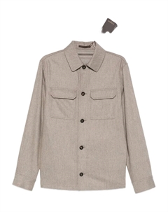 Рубашка с нагрудными карманами, нейтральный Incotex