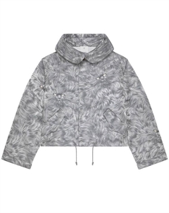 Парка Cat Kacquard Short Parka, Light Grey Melange Givenchy