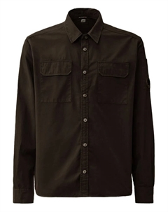 Рубашка с накладным карманом, черный C.p. company