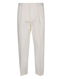 Брюки со складками, белый Alpha industries