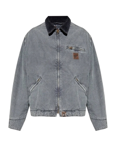 Рубашка-овершот с вельветовым воротником, серый A bathing ape®