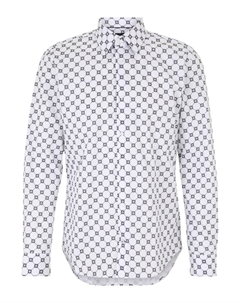 Рубашка на пуговицах классического кроя Pierce, White Joop