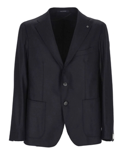 Однобортный пиджак на пуговицах, синий Tagliatore