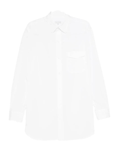 Рубашка на пуговицах с нагрудным карманом, белый Yohji yamamoto