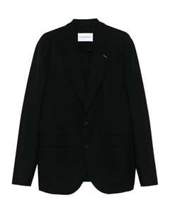 Однобортный пиджак из шерсти, черный Givenchy