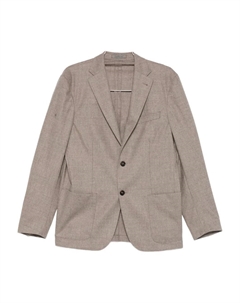 Пиджак с лацканами и карманами, коричневый Corneliani