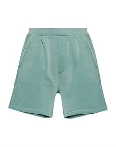 Хлопковые шорты с вышитым логотипом, зеленый Dsquared2