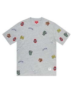 Топ University Short-Sleeve Top, Heather Grey Supreme