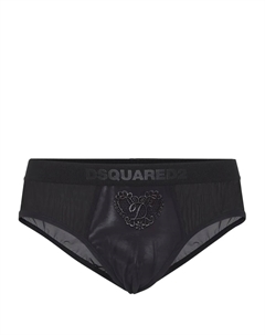 Трусы-брифы с вышитым логотипом, черный Dsquared2