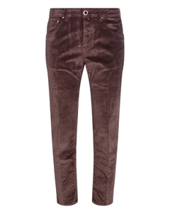 Вельветовые брюки с пятью карманами, коричневый Jacob cohen