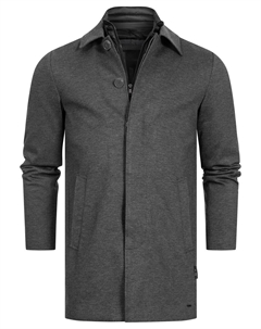 Демисезонное пальто Benyome, Dark grey Indicode jeans