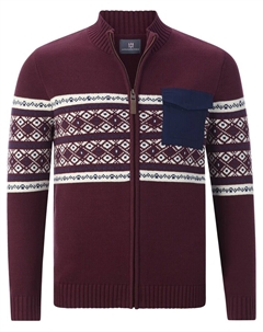 Вязаный кардиган Bjornsen, Dark red Jan vanderstorm