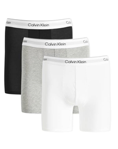 Боксеры Icon - 3 шт. в упаковке, Black, White & Grey Heather Calvin klein