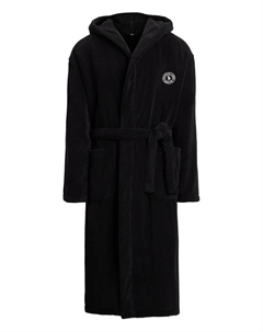 Махровый халат с капюшоном, черный Polo ralph lauren