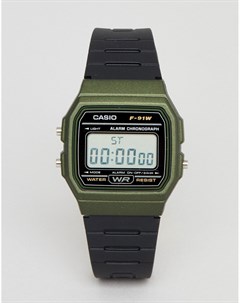 Цифровые силиконовые часы F 91WM 3AEF Casio