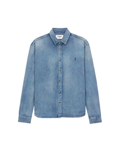 Рубашка Cassandre Denim Shirt, Day Blue Saint laurent