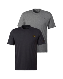 Футболка, mottled grey/Black Kangaroos