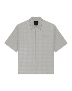 Толстовка Zip Front Boxy Short-Sleeve, Black/White Givenchy