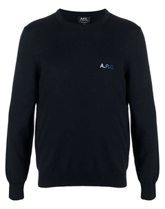 Толстовка с вышитым логотипом, синий A.p.c.