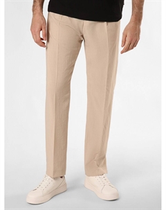 Обычные плиссированные брюки Teagan242X_WG, Beige Hugo