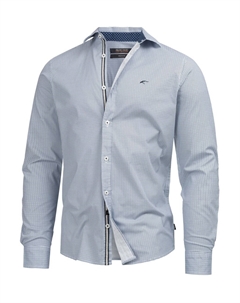 Рубашка на пуговицах классического кроя, Blue/Dark blue Indicode jeans