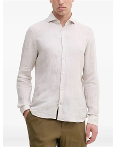 Льняная рубашка с длинными рукавами, белый Joop
