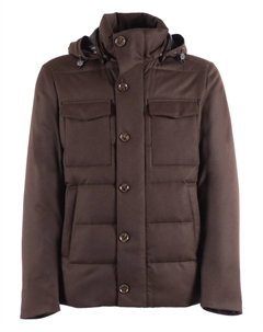 Стеганая куртка из чистой шерсти, коричневый Montecore