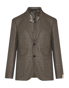 Однобортный пиджак, коричневый Corneliani