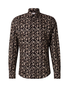 Рубашка на пуговицах классического кроя Hanson, Black Joop