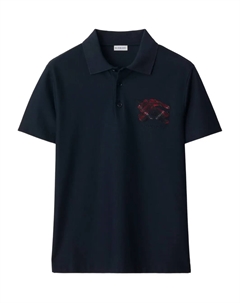 Рубашка поло в клетку Equestrian Knight, синий Burberry