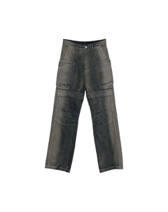 Брюки Pantaloni In Denim Stefan Cargo Jeans, Darkdust Degrade Rick owens