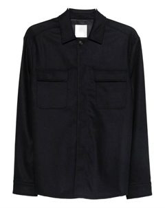 Рубашка-куртка с нагрудным карманом, синий Eleventy