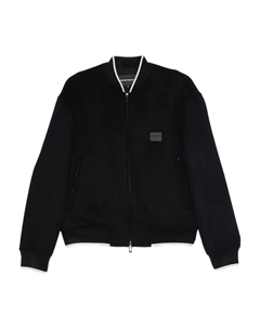 Бомбер с нашивкой-логотипом, синий Emporio armani