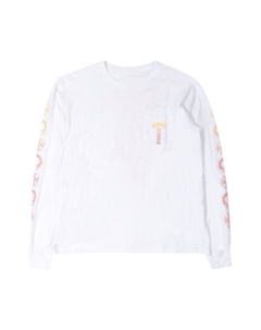 Лонгслив Gradient T-Bar Motif Pocket Long-Sleeve, White Chrome hearts