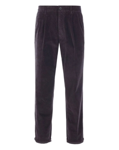 Брюки из вельвета прямого кроя, фиолетовый Incotex