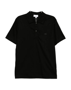 Поло с вышитым логотипом, черный Lacoste