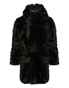 Парка из тосканской овчины, черный Yves salomon