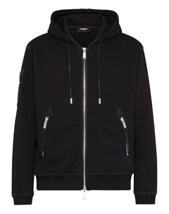 Толстовка на молнии с капюшоном, черный Dsquared2
