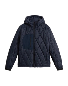 Куртка с ромбовидным узором, синий Woolrich