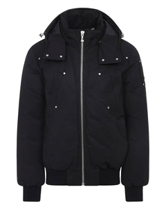 Пуховик с капюшоном, черный Moose knuckles