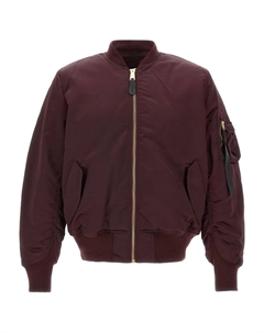 Бомбер MA-1 Base Flight с карманом-органайзером, красный Alpha industries